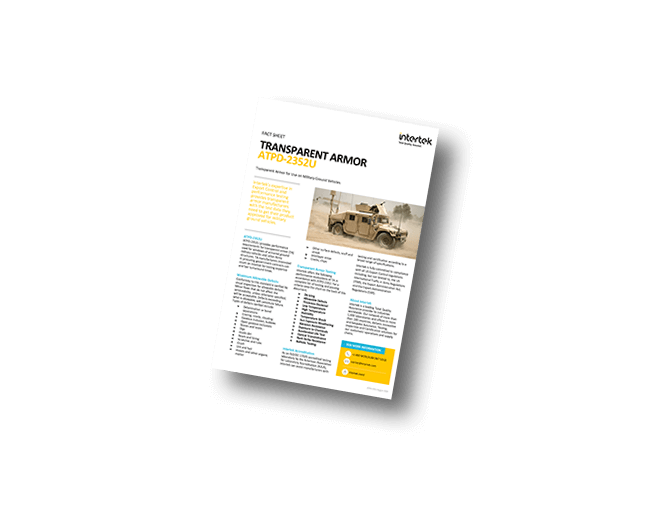 Transparent Armor: ATPD-2352U | Fact Sheet