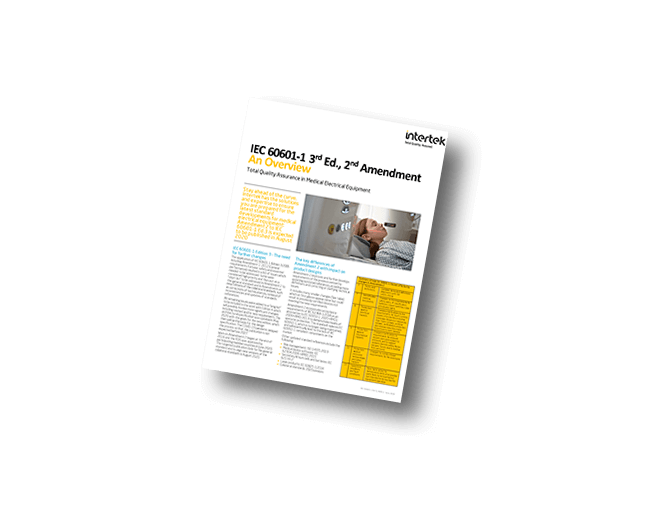 IEC 60601-1 3rd Edition, 2nd Amendment | Fact Sheet